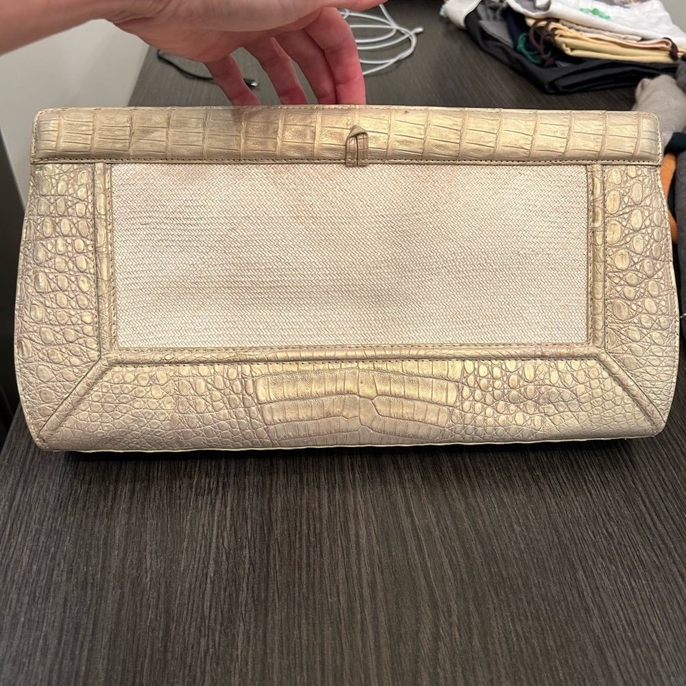 Nancy Gonzales Crocodile Clutch